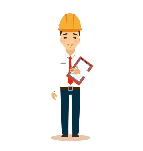 Engineer Flat Vector Illustration. Career choice concept