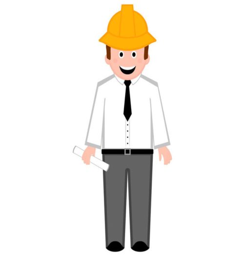 Isolated male engineer icon. Vector illustration design
